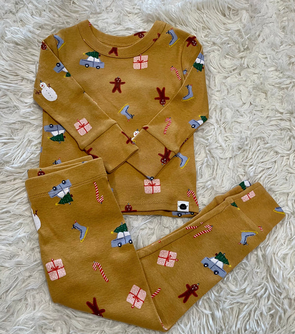 Gingerbread Two piece PJ's