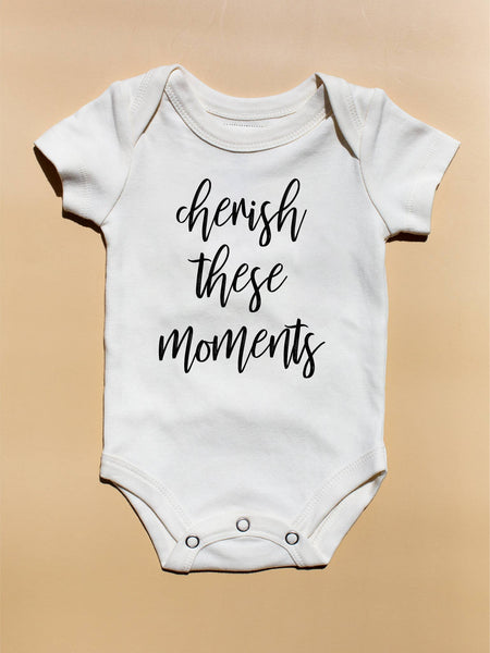Organic Swaddle Blanket- Cherish these moments Newborn Set