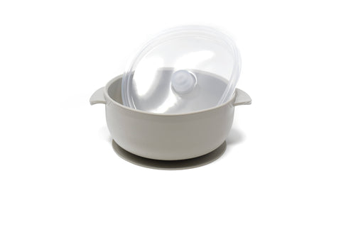 The Dearest Grey Baby Suction Bowl