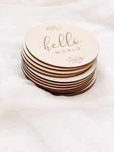 Baby Monthly Wooden Milestone