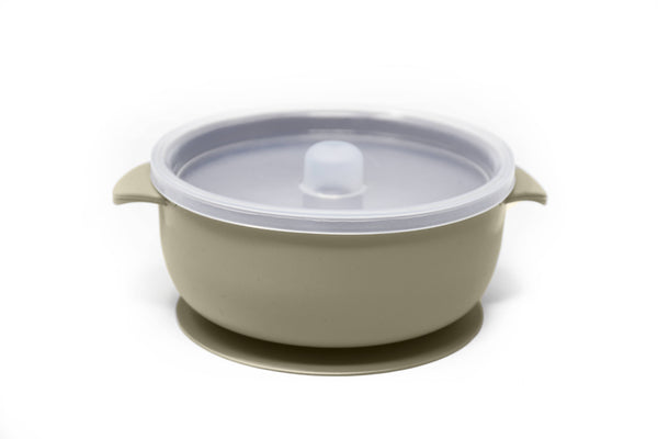 The Dearest Grey Baby Suction Bowl
