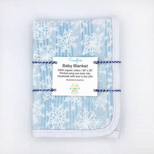 Sunny Day Designs Snowflake Organic Cotton Blanket