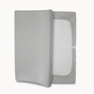 100% Organic Cotton Grey Changing Pad Covers - Pack of 2