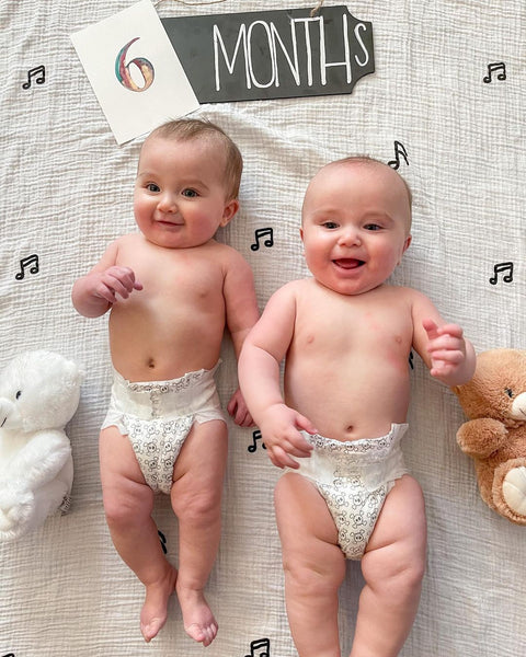 Organic Cotton Muslin Swaddle - Music Notes
