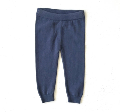 Dusty Blue Knit Pants