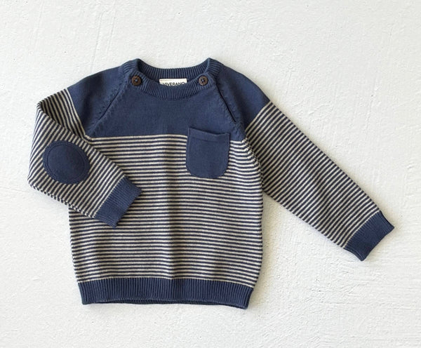 Blue Stripe Pullover