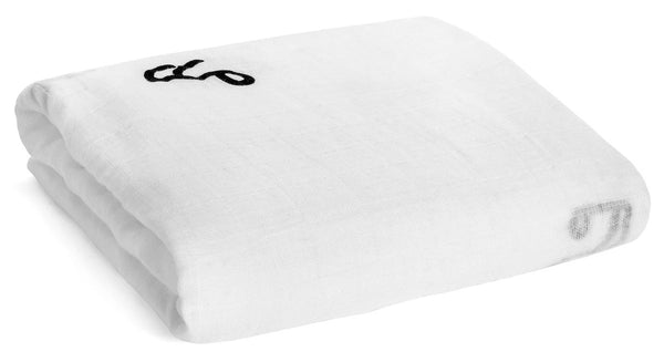 Organic Cotton Muslin Swaddle - Music Notes